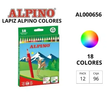 LÁPICES DE COLORES ALPINO SURTIDOS – ESTUCHE 18 COLORES