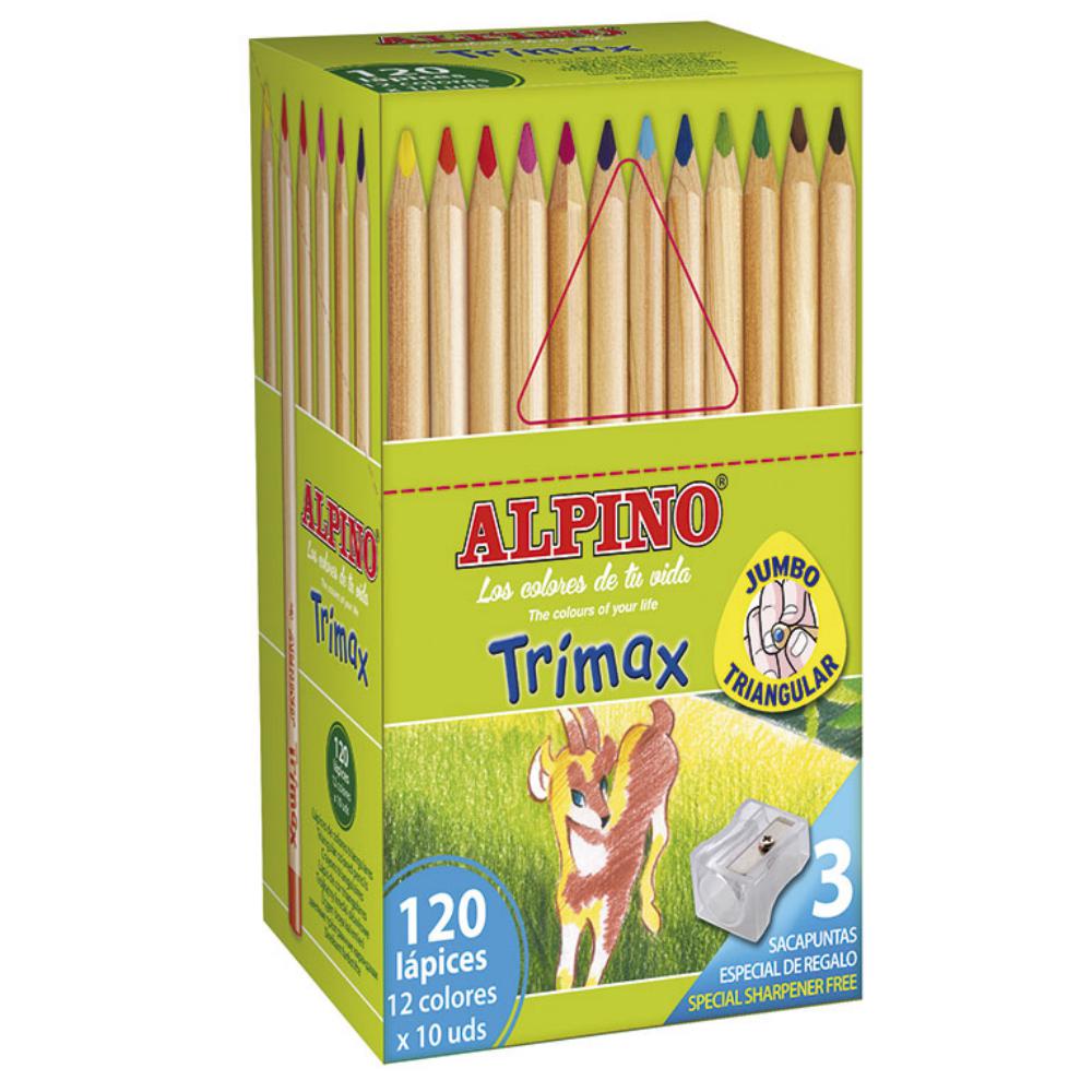 LÁPICES DE COLORES ALPINO TRIMAX SURTIDOS – ECONOMY PACK CLASSPACK 120 COLORES