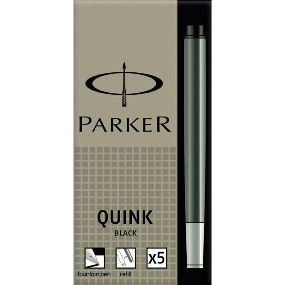 CARTUCHO PLUMA PARKER NEGRO PACK 5 UDS 