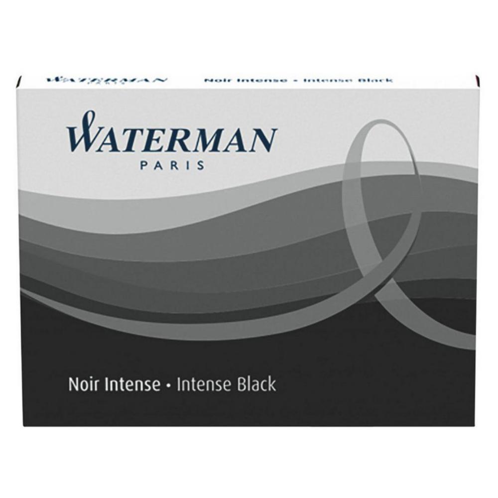 CARTUCHO PLUMA WATERMAN NEGRO · PACK 8 UDS · TINTA PARA ESTILOGRÁFICAS