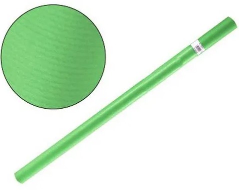 PAPEL KRAFT VERDE CLARO – ROLLO 1 x 10 m – 65 g/m² – MANUALIDADES Y EMBALAJE