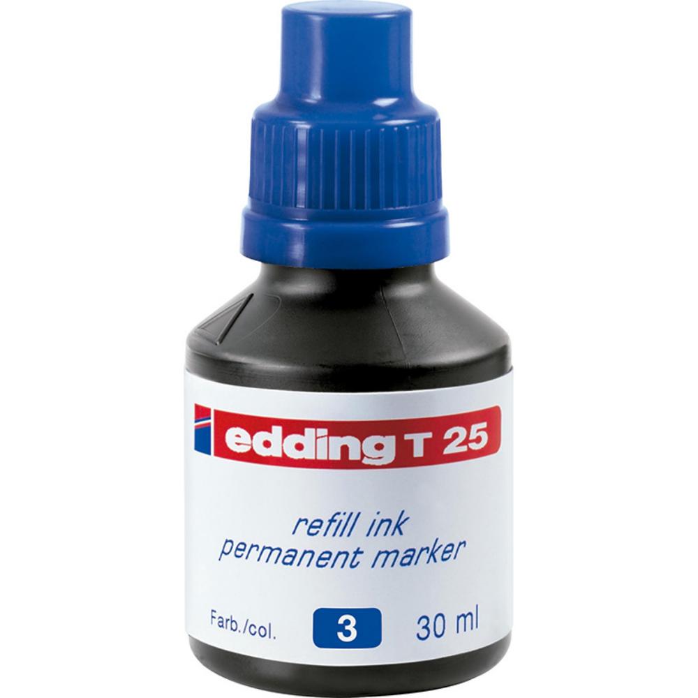 TINTA EEDING AZUL T-25 PARA ROTULADOR EDDING 25 ML