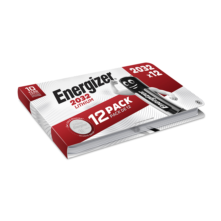 PILAS ENERGIZER CR2032 – LITIO 3V – PACK 12 UNIDADES