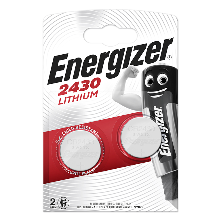PILAS ENERGIZER CR2430 – LITIO 3V – PACK 2 UNIDADES