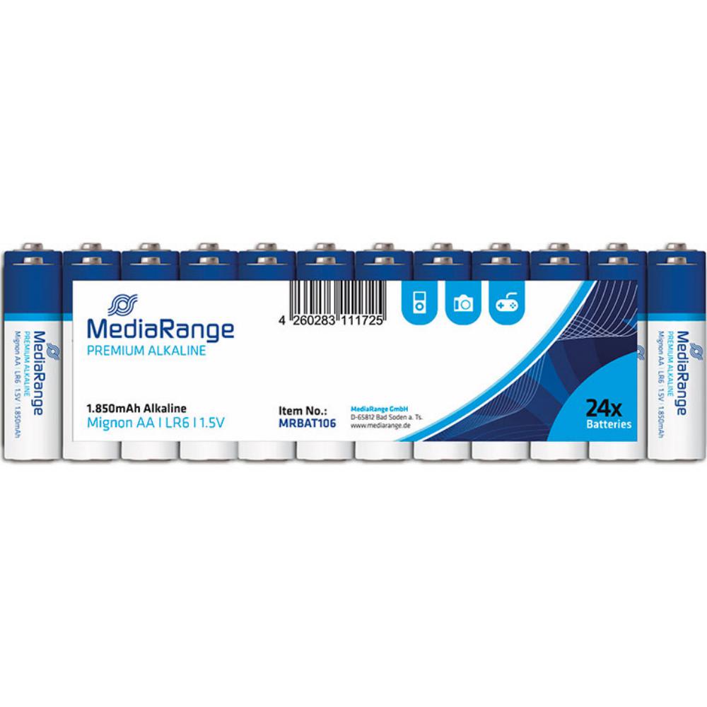 PILAS MEDIARANGE AA (LR6) – ALCALINAS 1.5V – PACK 24 UNIDADES