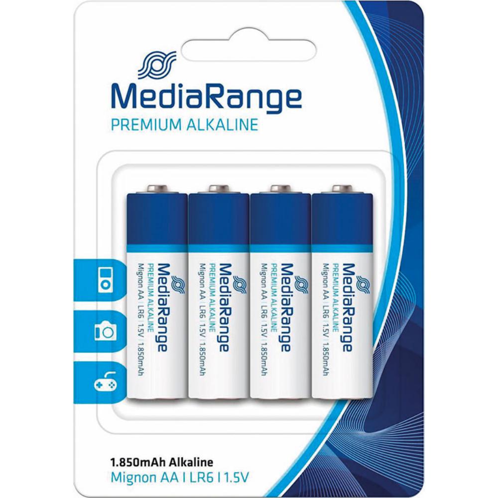 PILAS MEDIARANGE AA (LR6) – ALCALINAS 1.5V – PACK 4 UNIDADES