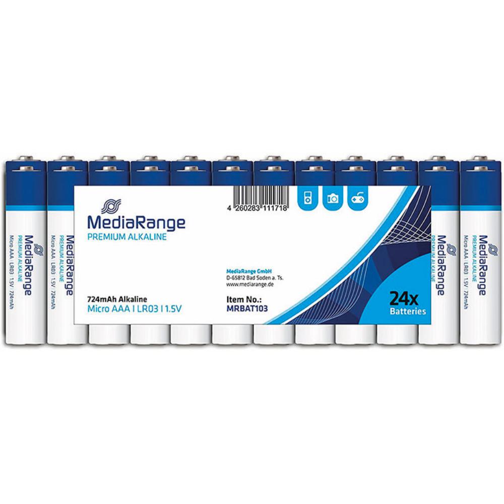 PILAS MEDIARANGE AAA (LR03) – ALCALINAS 1.5V – PACK 24 UNIDADES