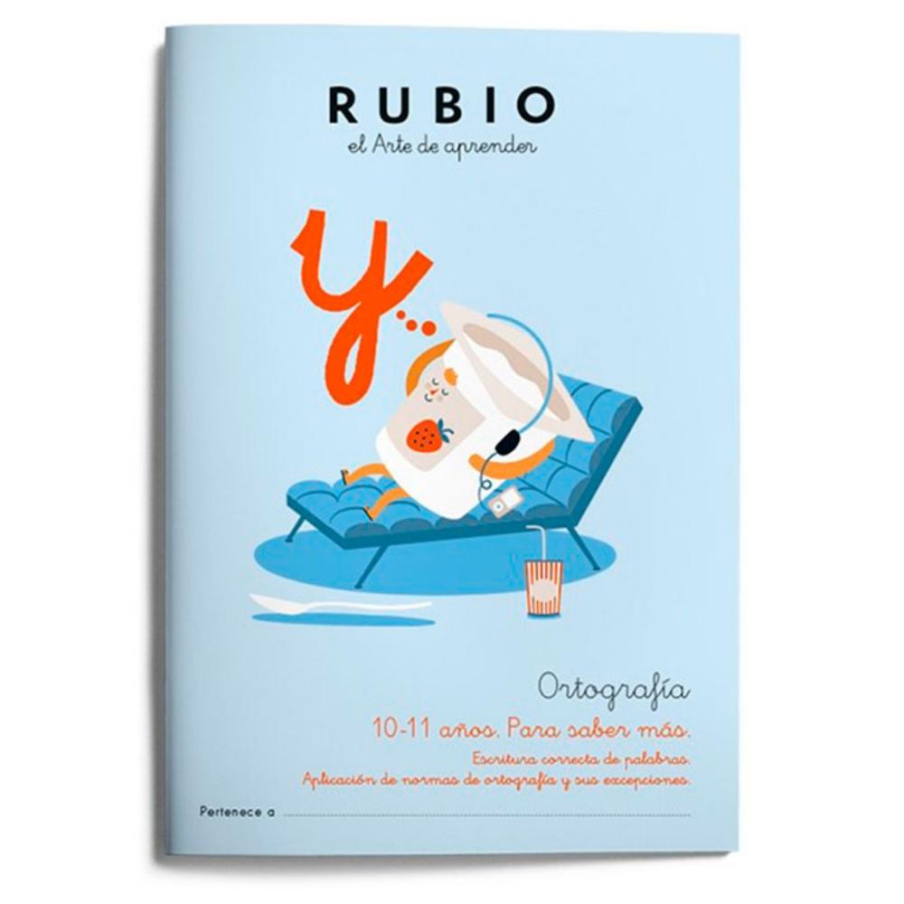 CUADERNO RUBIO 6 ORTOGRAFÍA – 10-11 AÑOS PARA SABER MÁS (A4, 44 PÁGINAS)