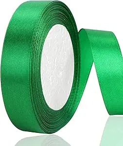 CINTA DE RASO VERDE 20MM×22M SATINADO