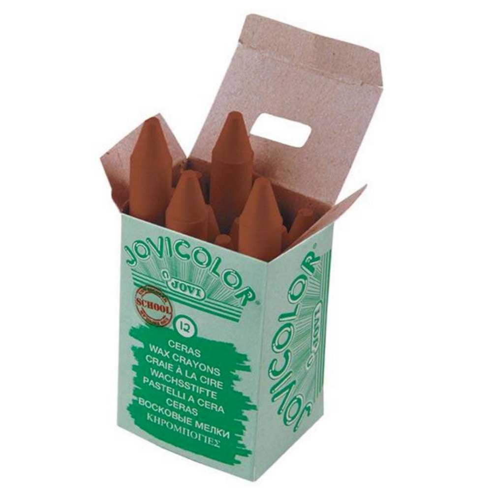 CERAS JOVICOLOR MARRON CLARO ESTUCHE 12 UDS