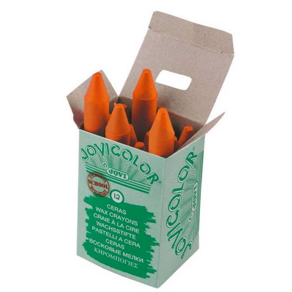 CERAS JOVICOLOR NARANJA ESTUCHE 12 UDS 