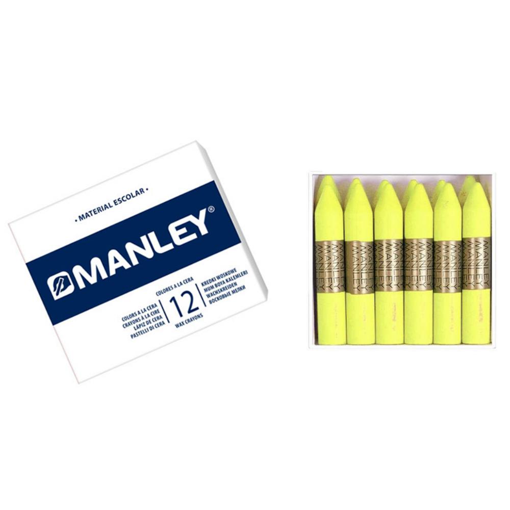 CERAS MANLEY Nº2 AMARILLO LIMON ESTUCHE 12 UNICOLOR