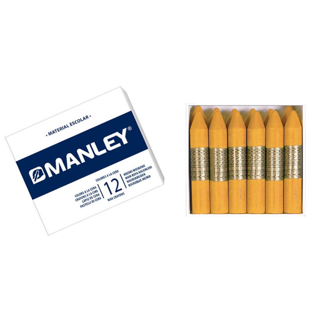 CERAS MANLEY Nº26 OCRE ESTUCHE 12 UNICOLOR