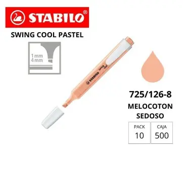 MARCADOR FLUORESCENTE STABILO FINO SWING COOL PASTEL MELOCOTON