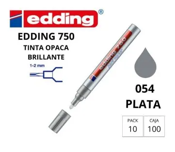 ROTULADOR EDDING PERMANENTE 750 PLATA