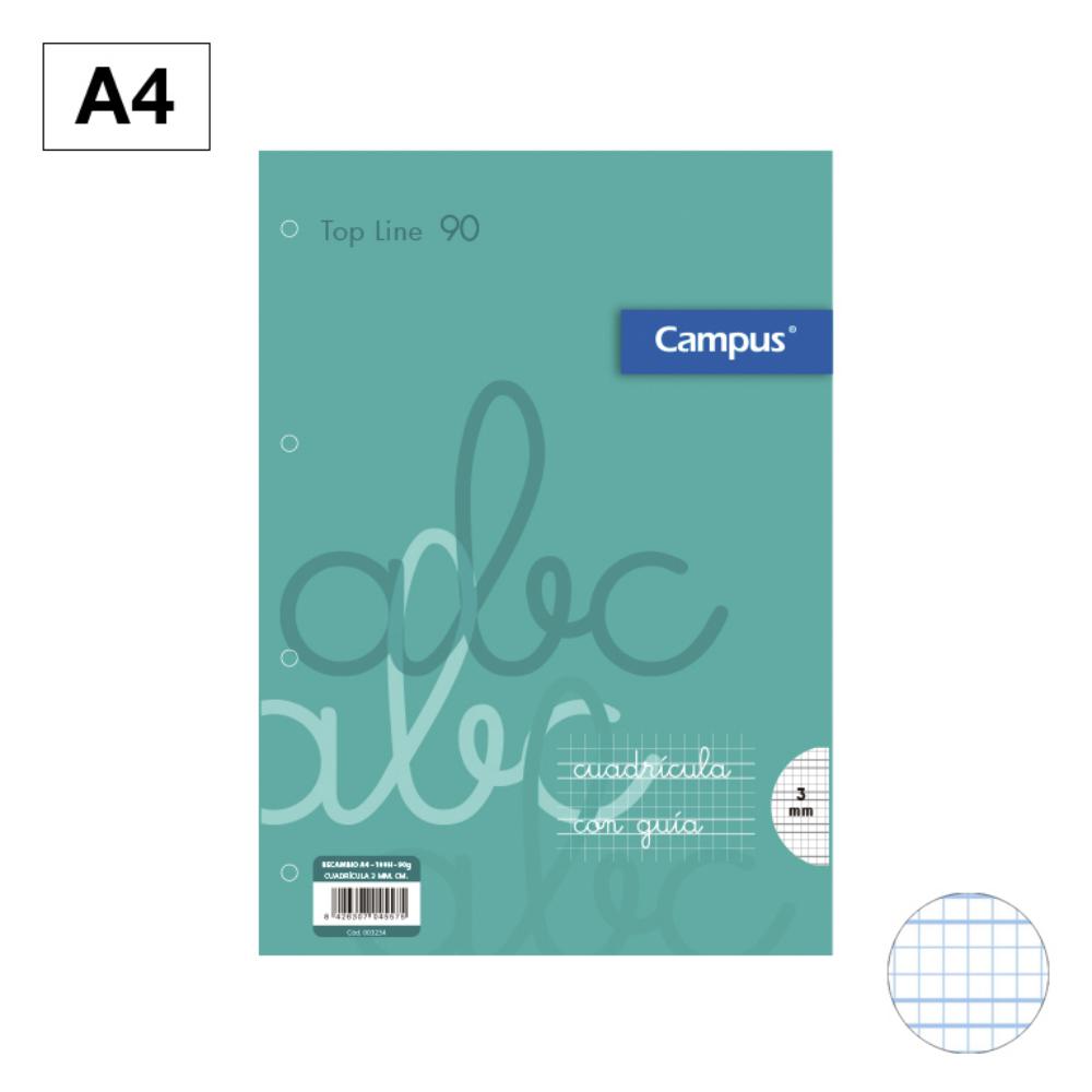 RECAMBIO A4 100H 90G 4TAL. C.M