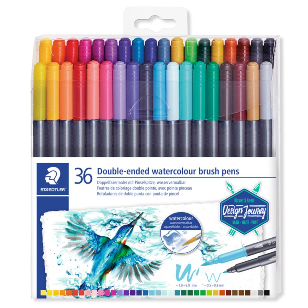 ROTULADOR STAEDTLER ESTUCHE 36  DOBLE PUNTA ACUARELABLE – REF. 3001 TB36