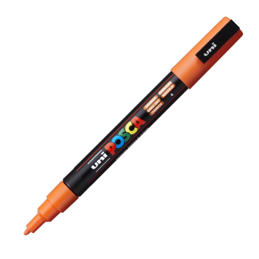 ROTULADOR UNI POSCA PC-3M NARANJA MARCADOR DE PINTURA BASE AGUA 0,9–1,3 MM