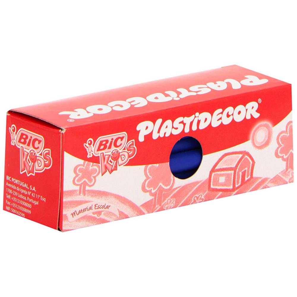 CERAS PLÁSTICAS BIC PLASTIDECOR KIDS AZUL CAJA 25