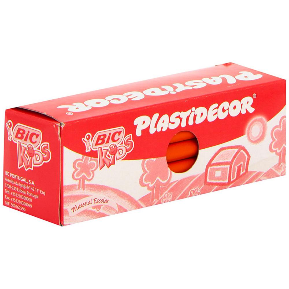 CERAS PLÁSTICAS BIC PLASTIDECOR KIDS NARANJA CAJA 25