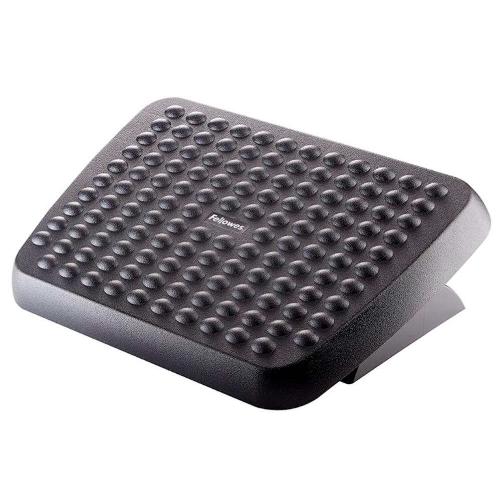 REPOSAPIÉS AJUSTABLE ERGONÓMICO CON SUPERFICIE DE MASAJE – NEGRO