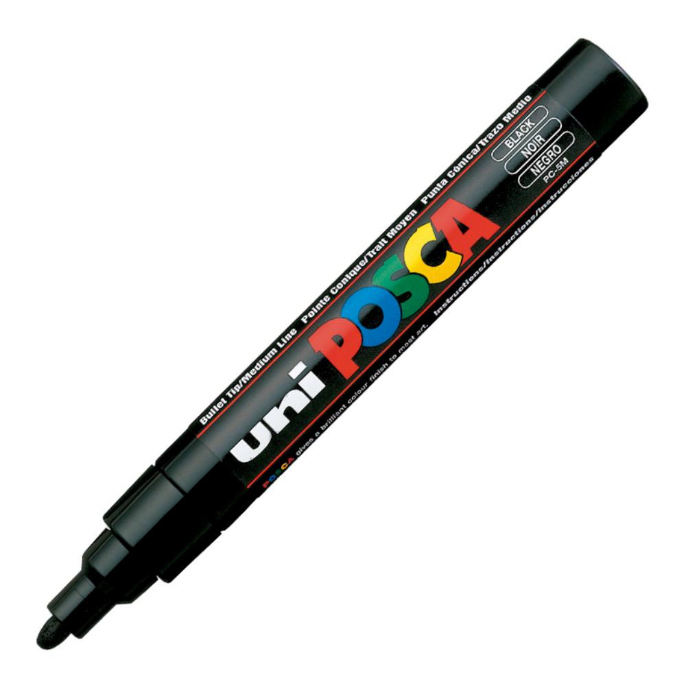 ROTULADOR UNI POSCA PC-5M NEGRO PUNTA 1,8–2,5 MM