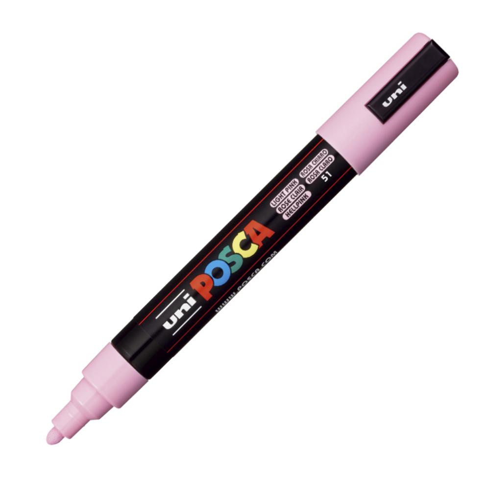 ROTULADOR UNI POSCA PC-5M ROSA CLARO PUNTA 1,8–2,5 MM