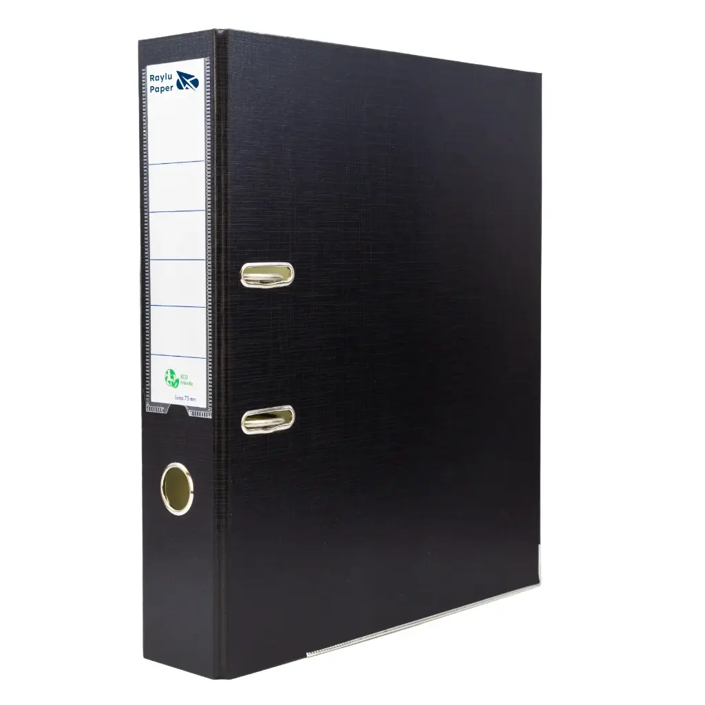ARCHIVADOR RADO RAYLU A4 LOMO ESTRECHO 50MM FORRADO INTERIOR PP NEGRO