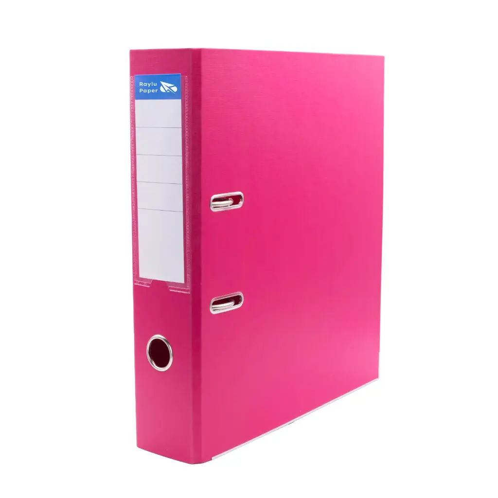 ARCHIVADOR RADO RAYLU FOLIO LOMO ANCHO 75MM FORRADO INTERIOR PP ROSA
