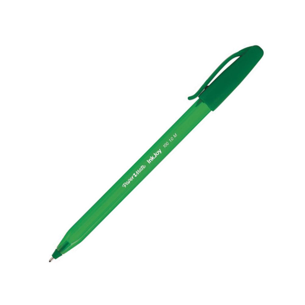 BOLÍGRAFO PAPER MATE INKJOY 100 CAP VERDE 