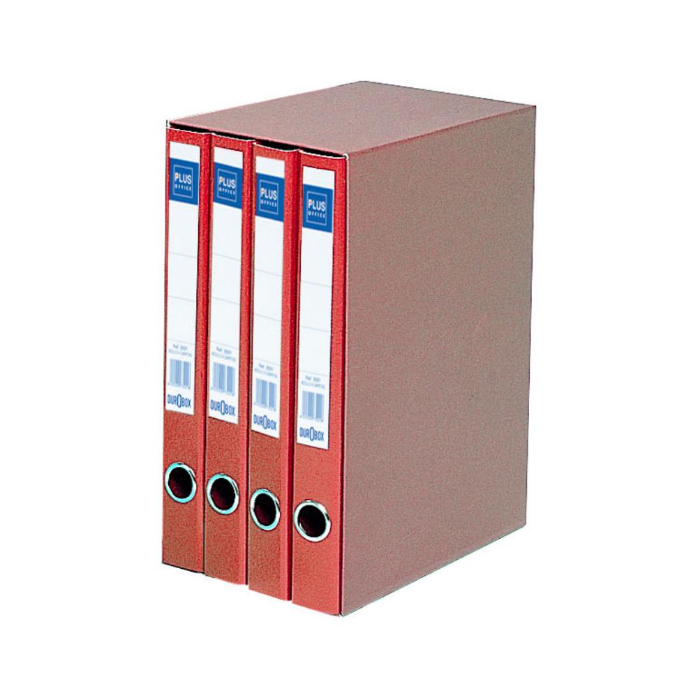 MÓDULO DE ARCHIVO CON 4 CARPETAS FOLIO ROJO