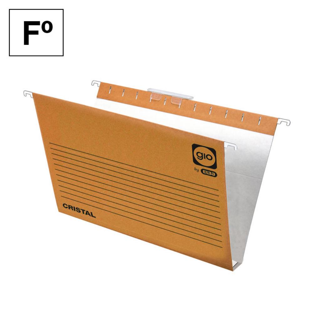 CARPETA COLGANTE FORMATO FOLIO KRAFT BICOLOR LOMO U 30 MM GIO