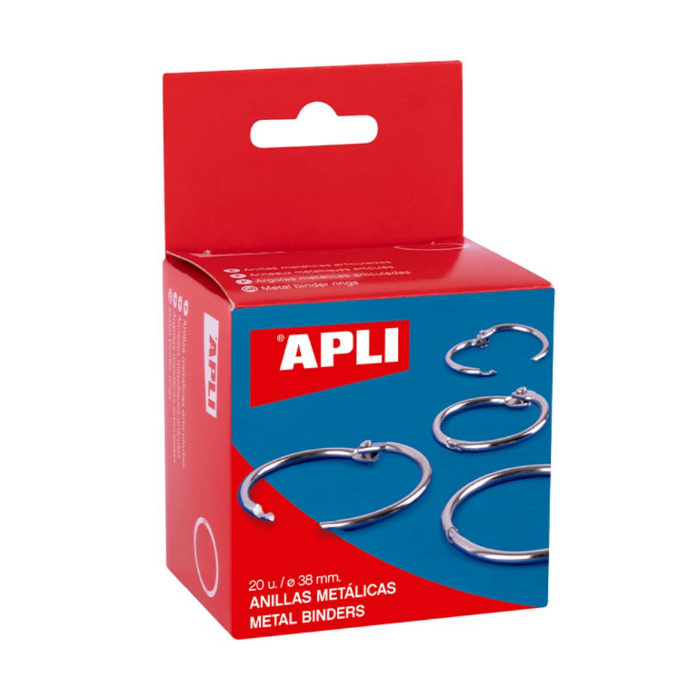 ANILLA METÁLICA APLI 38 MM – CAJA 20 UNIDADES