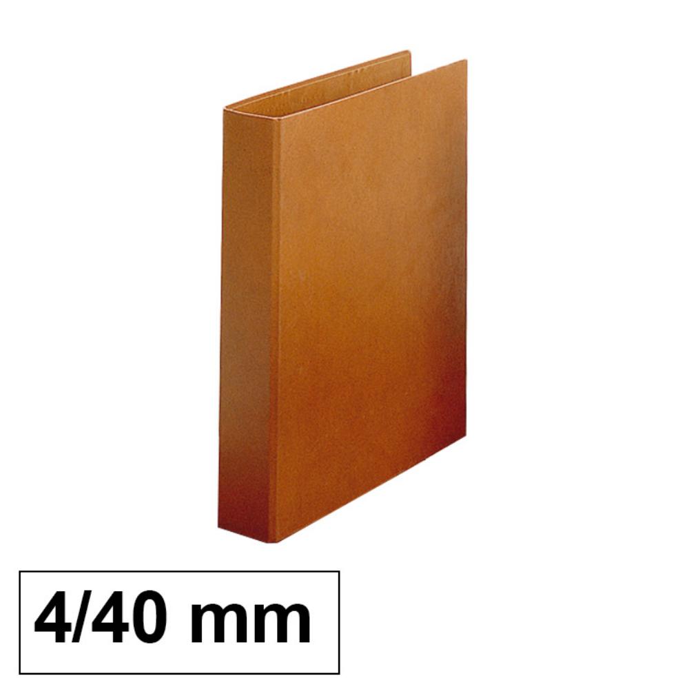 CARPETA CUERO FOLIO 4 ANILLAS Ø40 MM · LUXE Nº10 