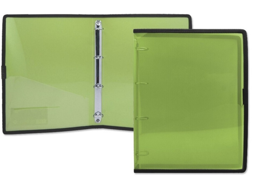 CARPETA OFFICE CLUB A4 PP 4 ANILLAS 25MM VERDE