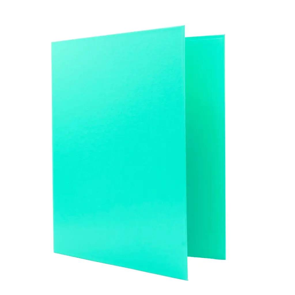 CARPETA RAYLU PAPER FOLIO 4 ANILLAS 25MM VERDE PASTEL CARTÓN FORRADO PP 