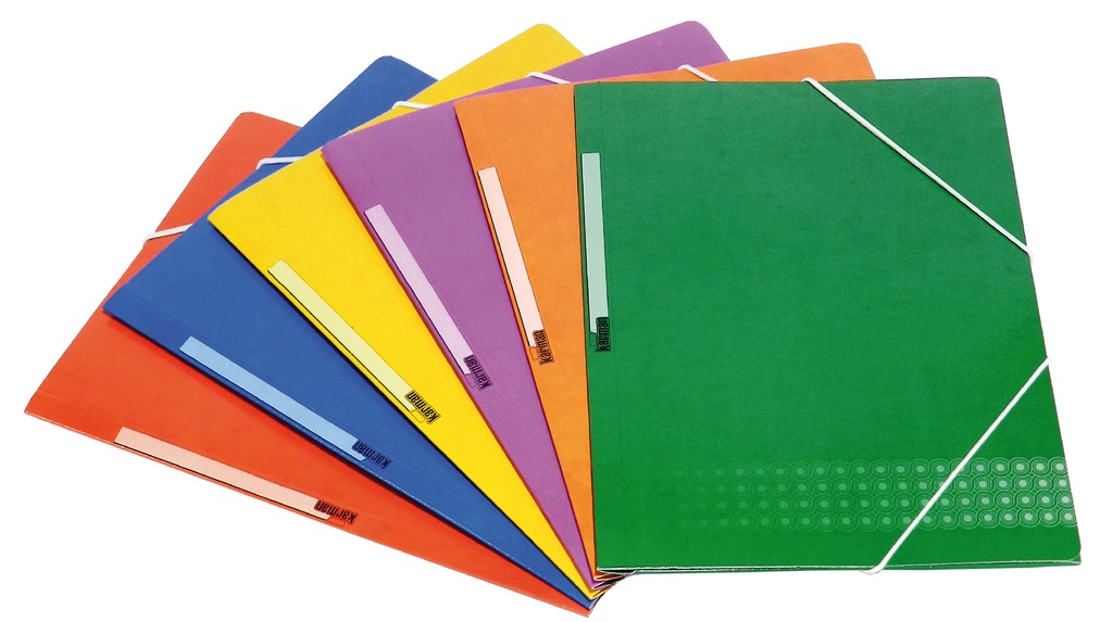 CARPETA A4+ CON GOMAS Y SOLAPAS (NEGRO) · CARTÓN 400 g · 3 SOLAPAS · ETIQUETA EN LOMO