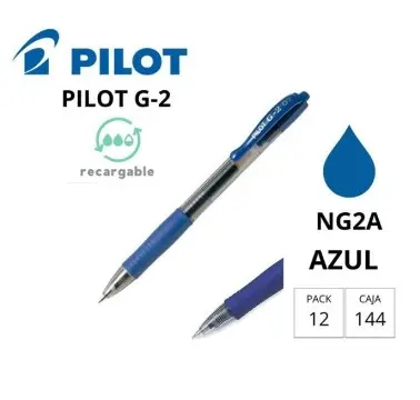 BOLÍGRAFO PILOT G-2 AZUL