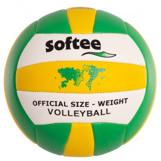 BALÓN VOLEIBOL SOFTEE SILVI – TAMAÑO 5, CUERO SWEET, 18 PANELES COSIDOS A MANO