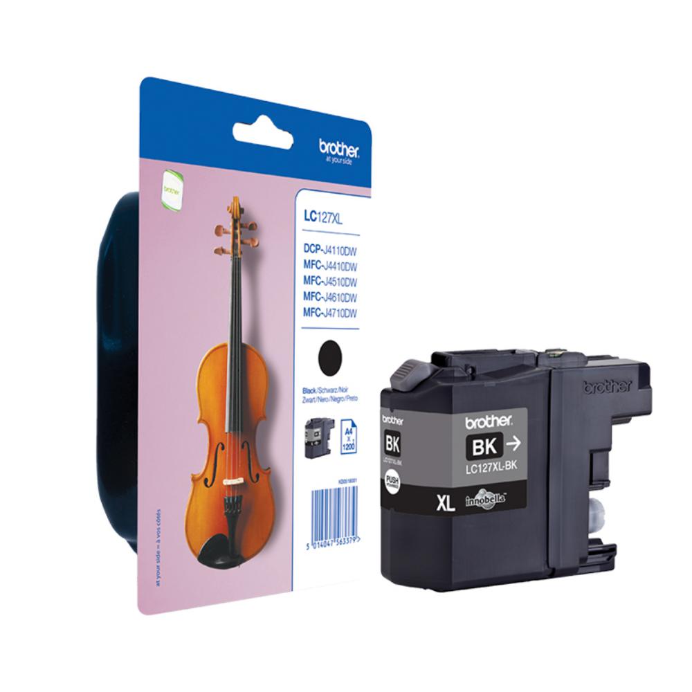 BROTHER CARTUCHO DE TINTA INK-JET LC127XLBK NEGRO ALTA CAPACIDAD