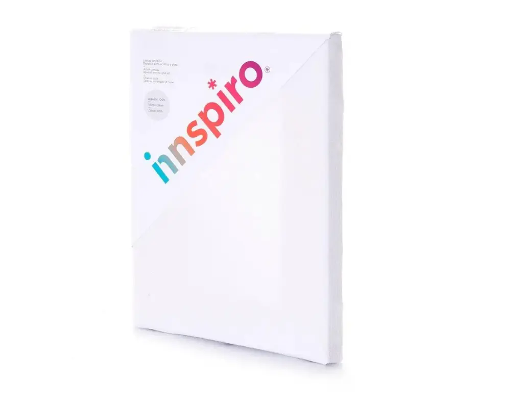 BASTIDOR LIENZO PARA PINTAR 27X22 CM – MARCO DE MADERA, LIENZO PREIMPRIMADO GESSO, GRANO MEDIO, LISTO PARA ÓLEO Y ACRÍLICO