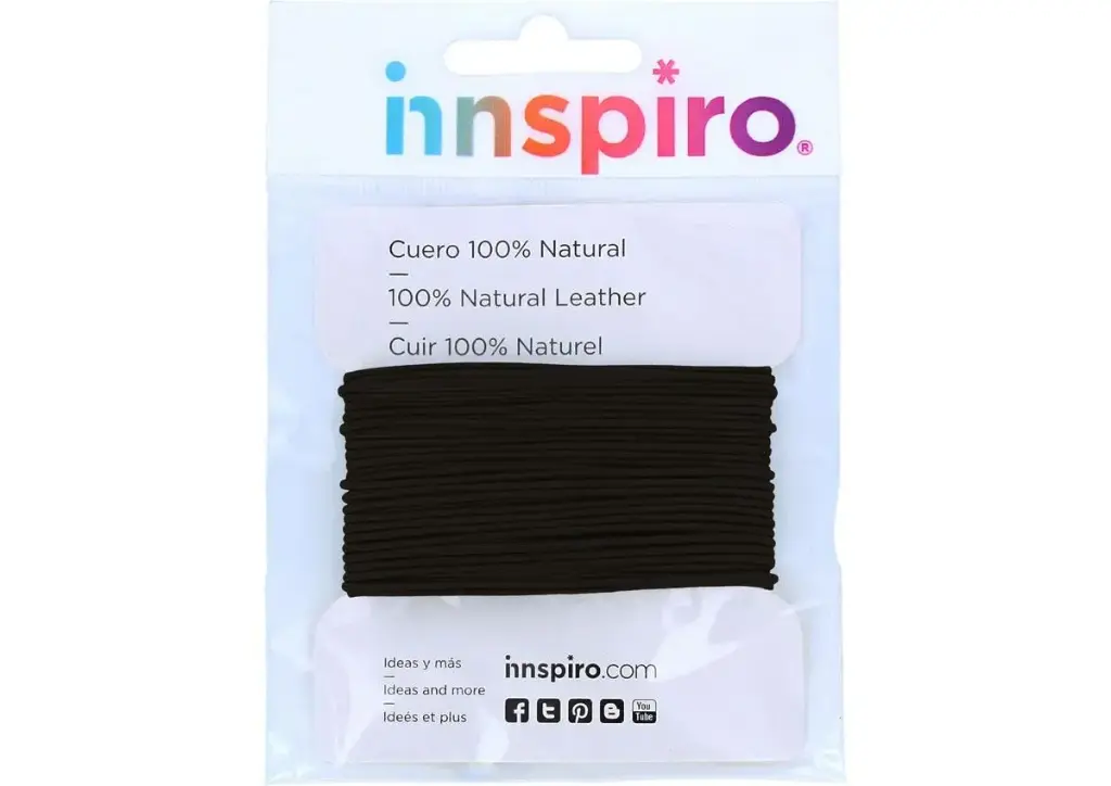 CORDON CUERO NATURAL NEGRO 2MMX5M