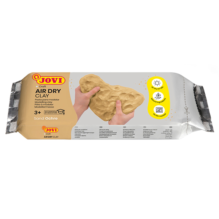 PASTA PARA MODELAR JOVI AIR DRY CLAY – 250 G COLOR OCRE