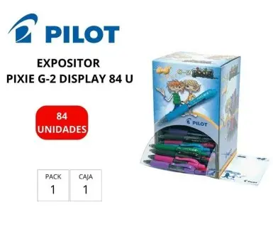 BOLÍGRAFO PILOT G-2 PIXIE EXPOSITOR 84 UNIDADES
