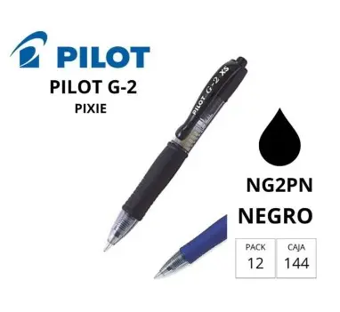 BOLÍGRAFO PILOT G-2 PIXIE NEGRO