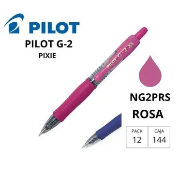 BOLÍGRAFO PILOT G-2 PIXIE ROSA