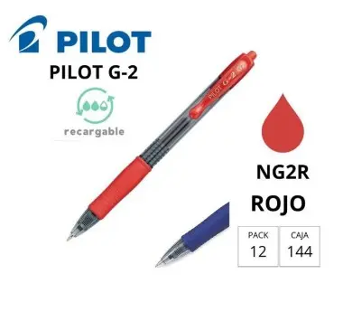 BOLÍGRAFO PILOT G-2 ROJO
