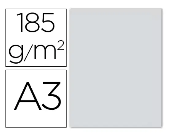 CARTULINAS CANSON IRIS A3 GRIS PERLA 180 G (PACK 50 HOJAS) 420 × 297 MM      