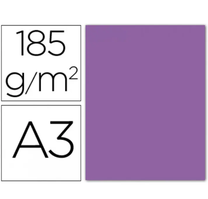 CARTULINAS CANSON IRIS A3 MALVA 180 G (PACK 50 HOJAS) 420 × 297 MM         