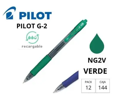 BOLÍGRAFO PILOT G-2 VERDE